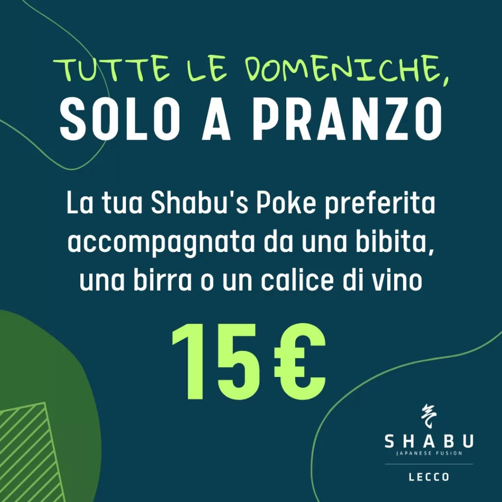 PROMOZIONE POKEBOWL DOMENICA