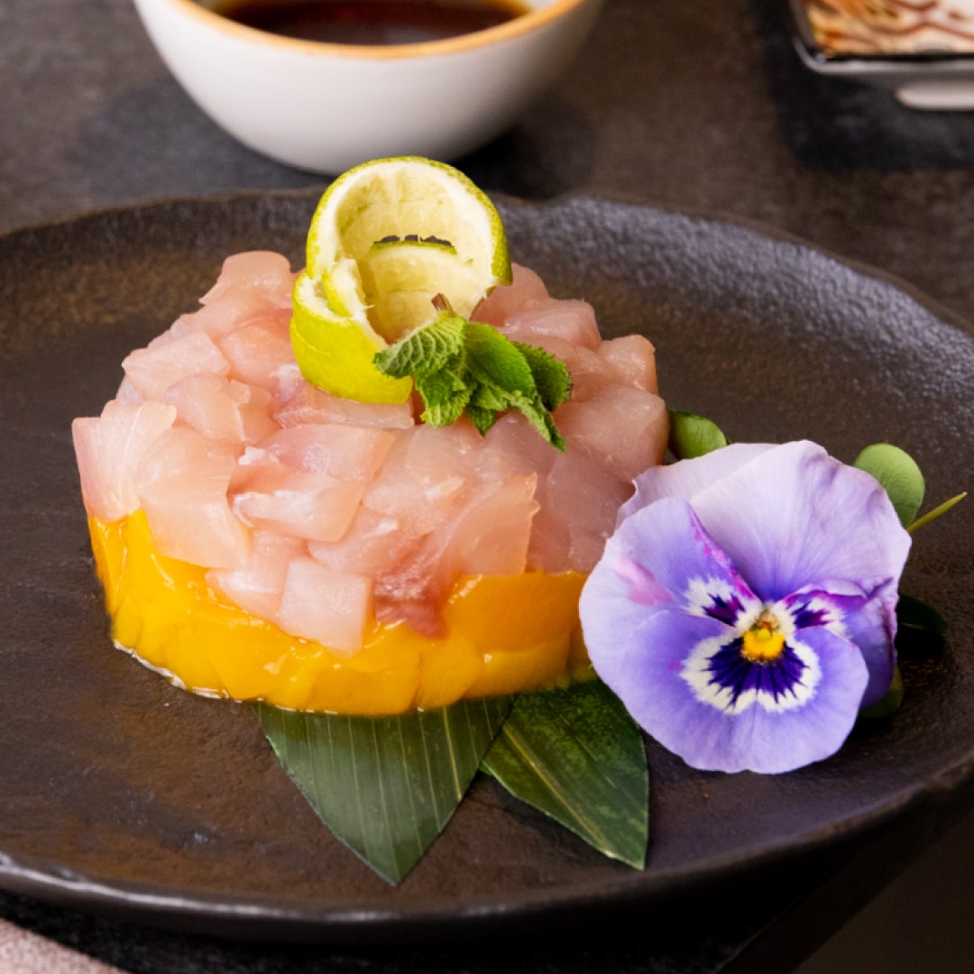 Fresh fish selection at Shabu Lecco